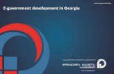 E government Development in Georgia - e-Gov Data Exchage Agency