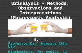 Urinalysis- Methods, observations and clinical significance