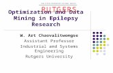 Optimization and Data Mining in Epilepsy Research - Center for ...