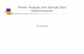 Power Analysis and Sample Size Determination