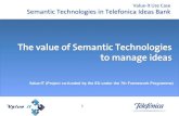 Semantic technologies to manage ideas