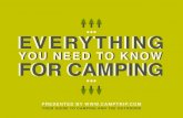 50 Great Camping Facts, Tips & Stories