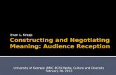 Constructing and Negotiating Meaning: Audience Reception