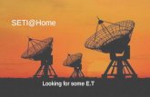 SETI@Home - Looking for some E.T