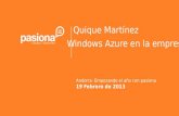 Windows Azure en la empresa #pasionaTour