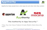 Federal Grade Security with Appthority