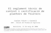 Certificació de planters de fruiters 20080521