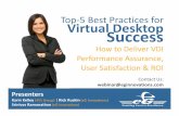 Top-5 Best Practices for Virtual Desktop Success