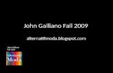 John Galliano Fall 2009