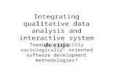 Integrating qualitative data analysis and interactive system design