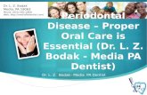 Periodontal disease – proper oral care is essential (dr. l. z. bodak   media pa dentist)