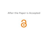 After the paper is accepted