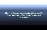 Harry Coumnas Is An Energetic And Interactive Motivational Speaker