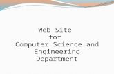 Presentation on a website of Department of computer science and engineering