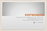 Refworks manual entry - Classic