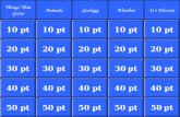 Jeopardy - Science - 5th Grade 5 Category