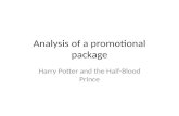 Analysis of a promotional package   harry potter