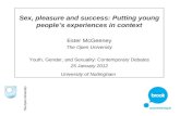 Sex, pleasure and success: Putting young people’s experiences in context