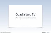 Quadia Web TV Portfolio