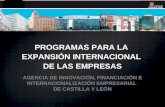 Programas para la expansión internacional de las empresas