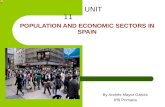 Population and economic sectors in spain andres