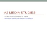 A2 Media Studies - Camera Angles and Movements