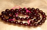 Garnet beads