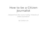 Histories of citizen journalism