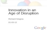 Innovation in the Age of Disruption