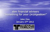 2012 Jan 27 - John Finn - Treasury Solutions