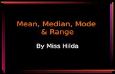 Presentation mean mode and median