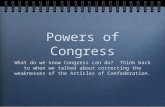 Legislative Powers