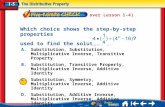Algebra 1   distributive property