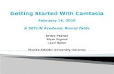 SEFLIN Academice Roundtable - Camtasia Presentation