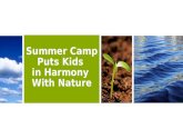 Summer Camp Puts Kids in Harmony with Nature