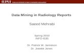 Data Mining in Rediology reports