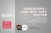 Narratives  and why they matter