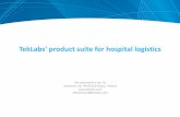 Tek labs product suite for hospital logistics [kaiku 3.x]