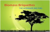 Biomass Briquettes - The Alternate Bio Fuel