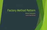 Factory method pattern (Virtual Constructor)