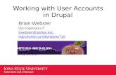 User Accounts in Drupal