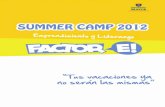 Brochure summer camp 2012