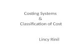 Costing systems & classification
