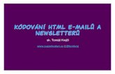Kódování HTML e-mailů a newsletterů