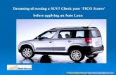 Dreaming of owning a suv check your ‘fico scores’ before applying an auto loan