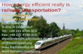How energy efficient really is railway transportation?