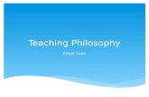 Teaching philosophy