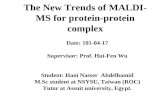 The new trends of maldi ms in protein-protein interaction