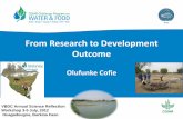 From Research to Development Outcome