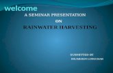 Rainwater harvesting (civil engineering seminar)